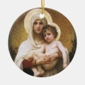 Madonna van de Rozen van Bouguereau Keramisch Ornament (Voorkant)