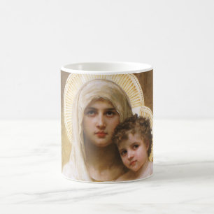Madonna van de Rozen van Bouguereau Koffiemok