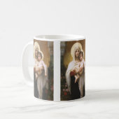 Madonna van de Rozen van Bouguereau Koffiemok (Voorkant links)