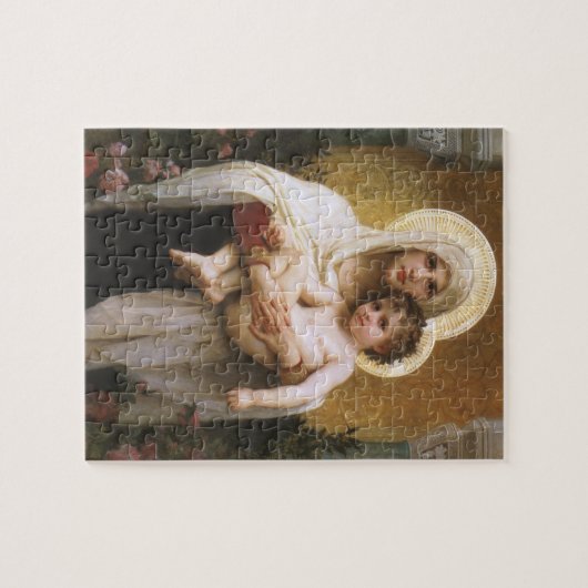 Madonna van de Rozen van Bouguereau Legpuzzel (Horizontaal)