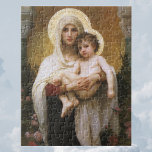 Madonna van de Rozen van Bouguereau Legpuzzel<br><div class="desc">Madonna van de Rozen (1903) van Bouguereau is een schilderij van een Victoriaans realistische kunstschilderij, een kunstschilderij van de kerk. Een religieus portret van de Madonna en het kind met Mary Magdalene die de baby baby Jezus Christus vasthoudt met gouden halo's en omringd door rozen. Over de kunstenaar: William-Adolphe Bouguereau...</div>