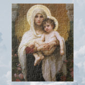Madonna van de Rozen van Bouguereau Legpuzzel