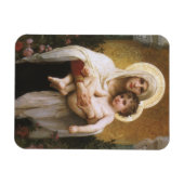 Madonna van de Rozen van Bouguereau Magneet (Horizontaal)