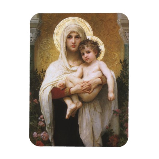 Madonna van de Rozen van Bouguereau Magneet (Verticaal)