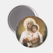 Madonna van de Rozen van Bouguereau Magneet (Voorkant / Achterkant)