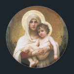 Madonna van de Rozen van Bouguereau Magneet<br><div class="desc">Madonna van de Rozen (1903) van Bouguereau is een schilderij van een Victoriaans realistische kunstschilderij, een kunstschilderij van de kerk. Een religieus portret van de Madonna en het kind met Mary Magdalene die de baby baby Jezus Christus vasthoudt met gouden halo's en omringd door rozen. Over de kunstenaar: William-Adolphe Bouguereau...</div>