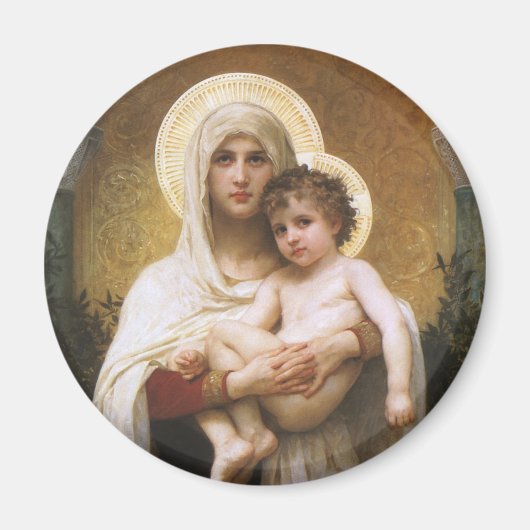 Madonna van de Rozen van Bouguereau Magneet (Voorkant)