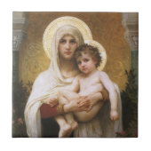 Madonna van de Rozen van Bouguereau Tegeltje (Voorkant)