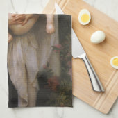 Madonna van de Rozen van Bouguereau Theedoek (Quarter Fold)