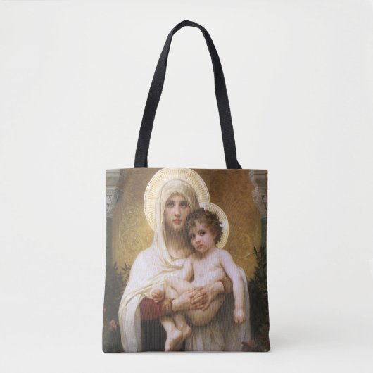 Madonna van de Rozen van Bouguereau Tote Bag (Voorkant)