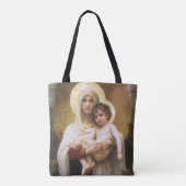 Madonna van de Rozen van Bouguereau Tote Bag (Achterkant)