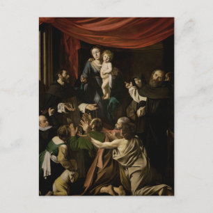 Madonna van de Rozen van het Briefkaart Caravaggio