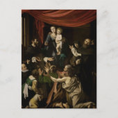 Madonna van de Rozen van het Briefkaart Caravaggio (Voorkant)