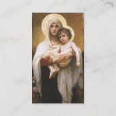 Madonna van de Rozen van William Adolphe Bouguerea Visitekaartje (Achterkant)