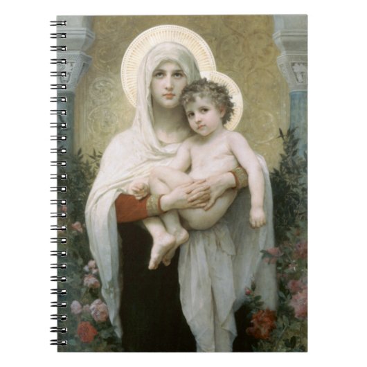 Madonna van de Rozen - William Adolphe Bouguereau Notitieboek (Voorkant)
