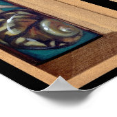 Madonna van de Shells ART PRINT - gotische triptyc (Hoek)