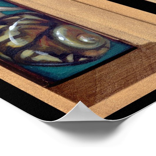 Madonna van de Shells ART PRINT - gotische triptyc (Hoek)