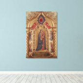 Madonna van de sterren canvas afdruk (Insitu (Houten vloer))