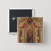 Madonna van de sterren vierkante button 5,1 cm (Voorkant /achterkant)