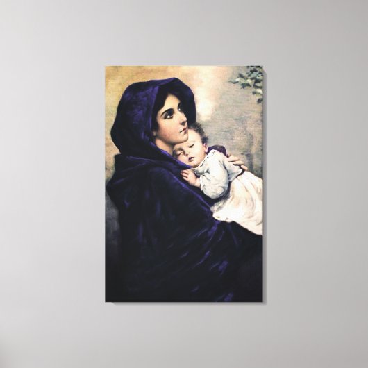 Madonna van de straten canvas afdruk (Voorkant)