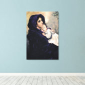 Madonna van de straten canvas afdruk (Insitu (Houten vloer))