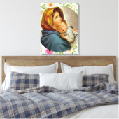 Madonna van de Streets Mary and Child Canvas Afdruk (Insitu (Slaapkamer))