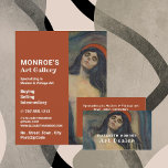 Madonna van Edvard Munch, Art Dealer, Gallery Flyer<br><div class="desc">Madonna door Edvard Munch,  Art Dealer,  Gallery Adverteren flyer door de winkel van het Visitekaartje.</div>