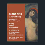 Madonna van Edvard Munch, Art Dealer, Gallery Flyer<br><div class="desc">Madonna door Edvard Munch,  Art Dealer,  Gallery Adverteren flyer door de winkel van het Visitekaartje.</div>