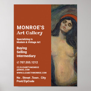 Madonna van Edvard Munch, Art Dealer, Gallery Poster