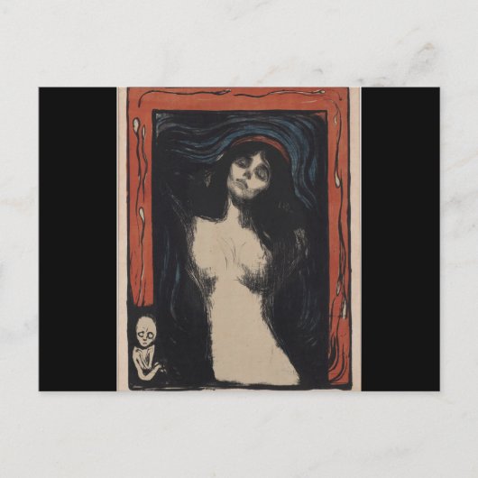 Madonna van Edvard Munch, symbolische schilder Briefkaart (Voorkant)