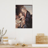 Madonna van het Boek - Botticelli - c1480 Poster (Keuken)