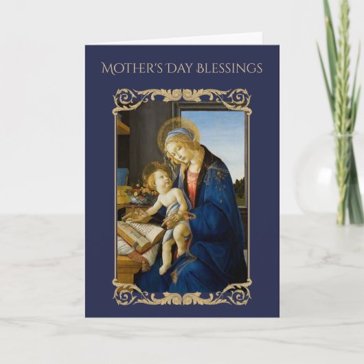 Madonna van het Boek door Botticelli Religious Kaart (Voorkant)