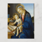 Madonna van het Boek van Botticelli Briefkaart (Voorkant)