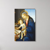 Madonna van het Boek van Botticelli Canvas Afdruk (Voorkant)
