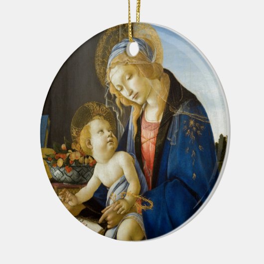 Madonna van het Boek van Botticelli Keramisch Ornament (Links)