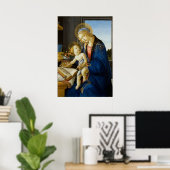 Madonna van het Boek van Botticelli Poster (Thuiskantoor)