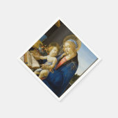 Madonna van het Boek van Botticelli Servetten (Hoek)