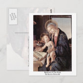 Madonna van het boek van Sandro Botticelli Briefkaart (Voorkant / Achterkant)