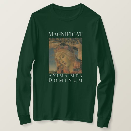 Madonna van het Magnificat door Boticelli Latin T-shirt (Design voorkant)