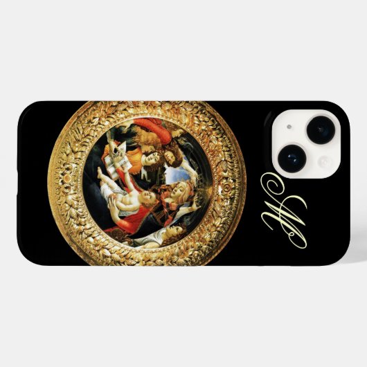 Madonna van het Magnificat Natitivity Monogram Case-Mate iPhone Case (Achterkant (horizontaal))