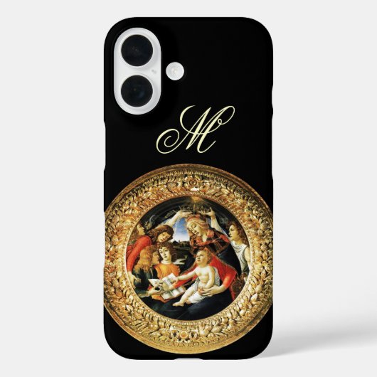 Madonna van het Magnificat Natitivity Monogram Case-Mate iPhone Case (Achterkant)