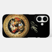 Madonna van het Magnificat Natitivity Monogram Case-Mate iPhone Case (Achterkant (horizontaal))