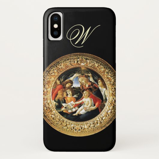 Madonna van het Magnificat Natitivity Monogram Case-Mate iPhone Case (Achterkant)