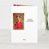 MADONNA VAN HET ROOS KWESTIJD FEESTDAGEN KAART (Achterkant)