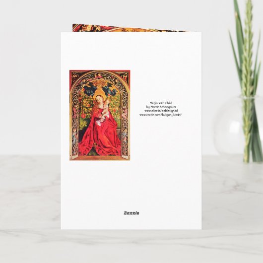 MADONNA VAN HET ROOS KWESTIJD FEESTDAGEN KAART (Achterkant)