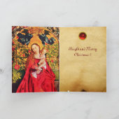 MADONNA VAN HET ROOS KWESTIJD FEESTDAGEN KAART (Binnen)