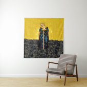 Madonna van het Wheat Tapestry Wandkleed (In situ)