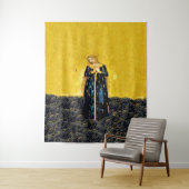Madonna van het Wheat Tapestry Wandkleed (In situ)