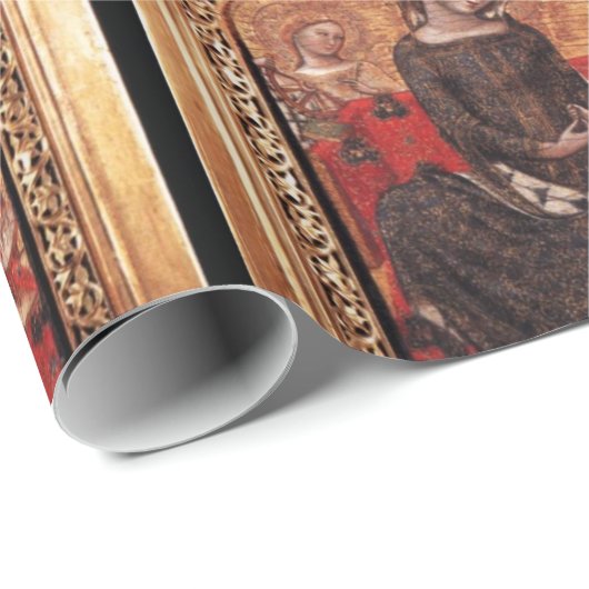 MADONNA VAN HUMILITEIT Colorful Gemstone Chrıstmas Cadeaupapier (Rol Hoek)