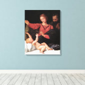Madonna van Loreto - Raphael - c1511 Canvas Afdruk (Insitu (Houten vloer))